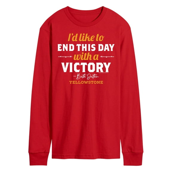 Yellowstone - I'd Like To End This Day With A Victory - Men's Long Sleeve T-Shirt