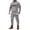 Grey, variant on IWRICH USA Flag Sweatsuit for Men Plus Size Long Sleeve Hoodies Elastic Waist Drawstring Sweatpants 2 Piece Workout Tracksuits White XL