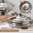 thumbnail image 4 of Takavu 2-Piece Horsehair Detail Brush Set with Polish Cloth, Silver Cleaning Brushes for Jewelry, Silverware & Plateware Care, 4 of 8