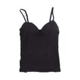 thumbnail image 1 of Women‘s Lady Modal Bra Tank Tops  Adjustable Strap Built In Bra Padded Self Mold Bra Tank Tops Camisole, 1 of 3