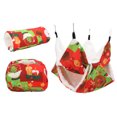 thumbnail image 1 of Small Pet Cage, Cute Cartoon Pattern Guinea Pig Cage Hammock Set  for Small Cat for Rat for Ferret Green,Red, 1 of 7