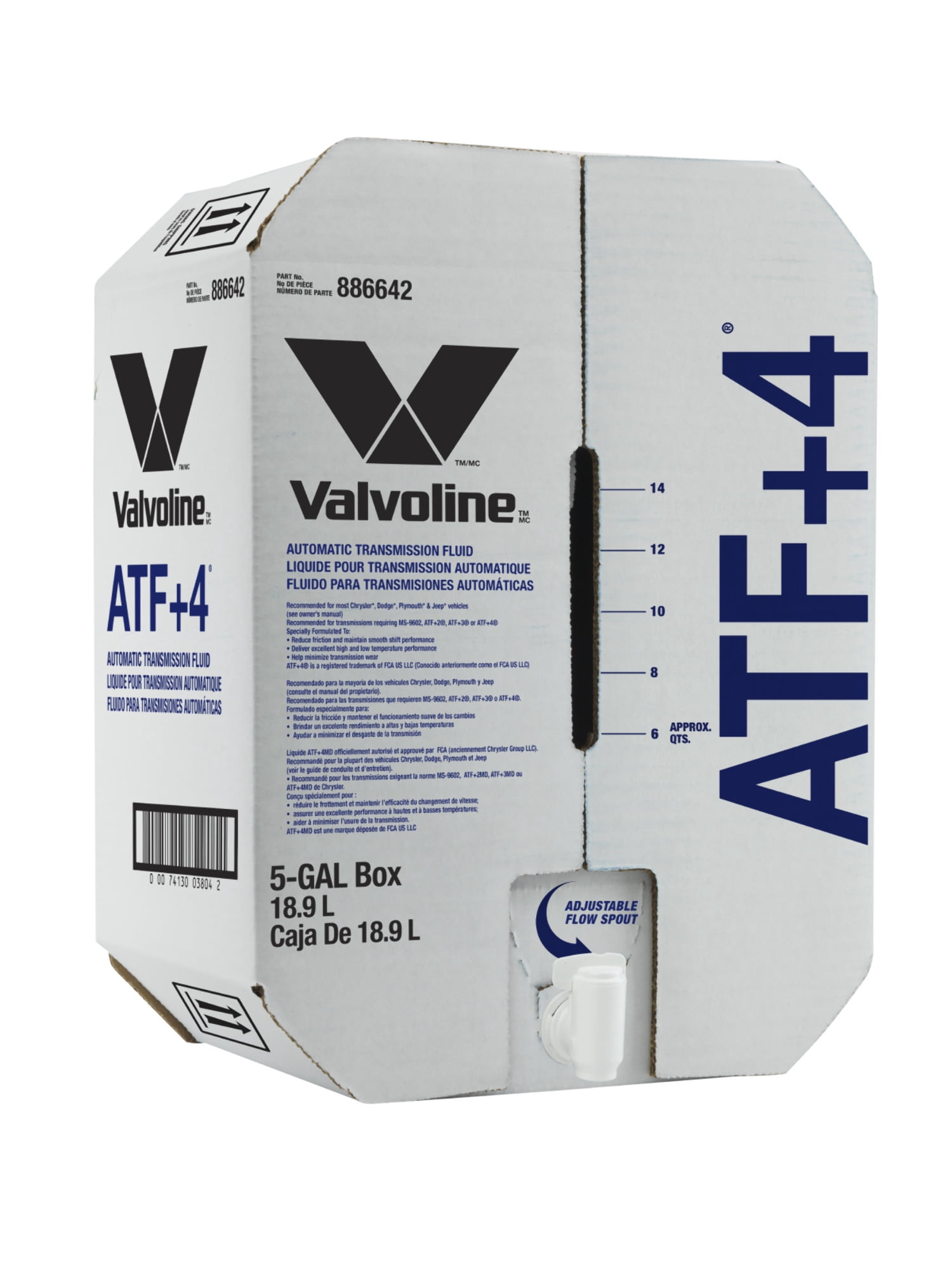 Valvoline ATF +4 Full Synthetic Transmission Fluid, 5 Gallon Bay