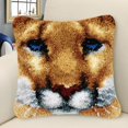 thumbnail image 2 of Almohada Funda Manualidades Hugo 17x17 Pillow Latch Hook Rug Kit, 2 of 9