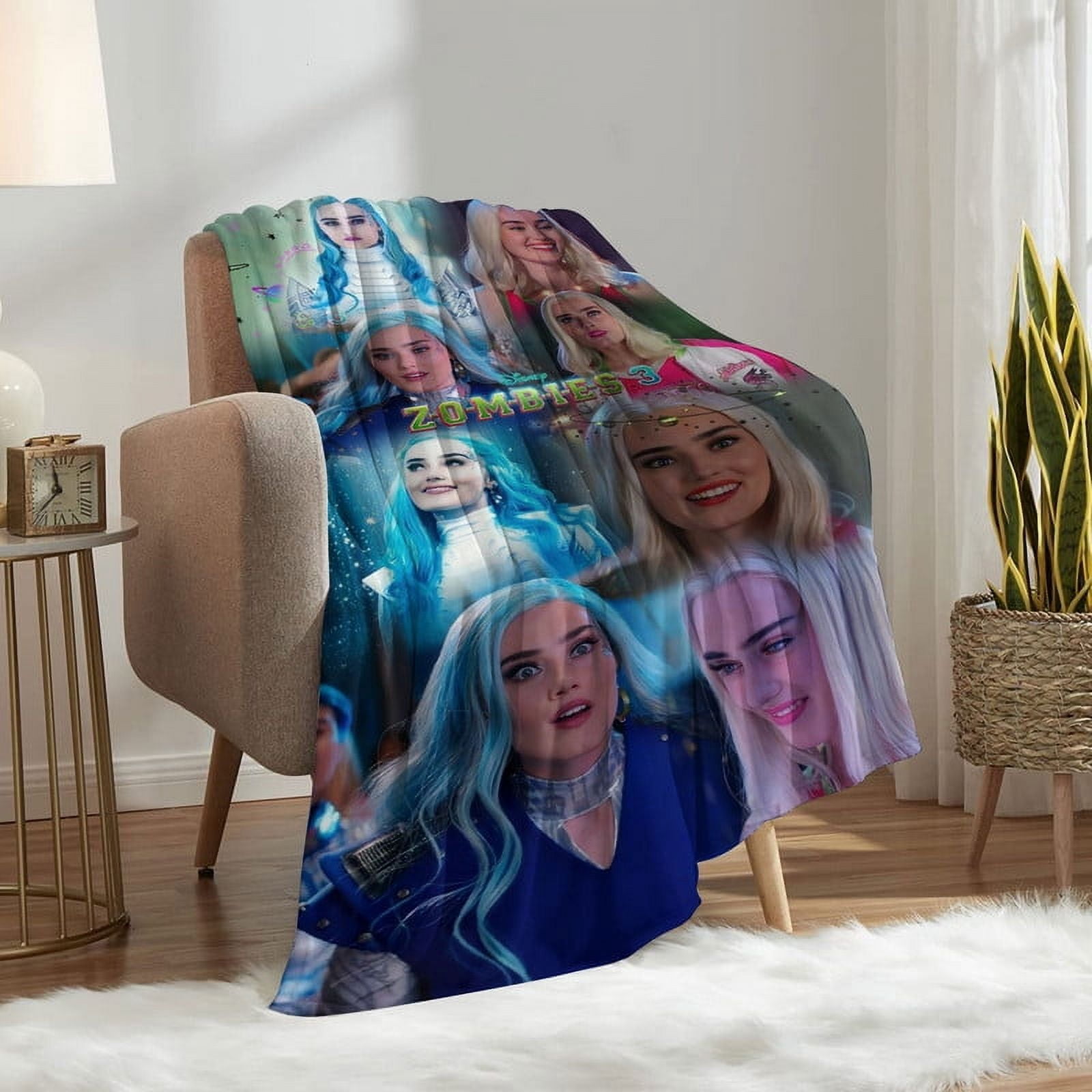 zombies 3 Throw Blanket Gifts for Fans Lover Girls Boys Women Present Hoodie Him Bed 50"x60"