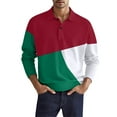 thumbnail image 1 of Camisas Para Hombre Manga Larga Camisa superior de manga larga con botones de terciopelo de color sólido simple informal a la moda para hombre (Green, S), 1 of 3