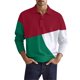 thumbnail image 1 of Camisas Para Hombre Manga Larga Camisa superior de manga larga con botones de terciopelo de color sólido simple informal a la moda para hombre (Green, 3XL), 1 of 3