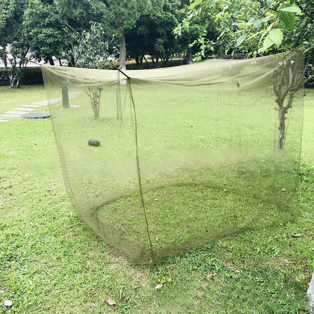 Akloker Summer Single Mosquito Net Portable Folding Bug Mosquito Netting Army Green