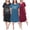 C06-NSet1, variant on Plus Size Nightgowns for Women Short Sleeve Sleepshirt Knee Length Sleepwear with Pockets
