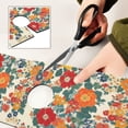 thumbnail image 6 of Yayeee Faucet Mat for Kitchen Sink 30" Diatomite Long Splash Guard Pad, Orange Japanese Flowers Pattern, 2 Pack, 6 of 7