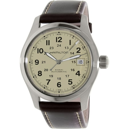Hamilton Men's Field H70455523 Brown Leather Swiss Automatic Watch