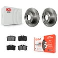 thumbnail image 1 of Transit Auto Rear Disc Brake Rotors and Semi-Metallic Pads Kit for Car Volkswagen Passat Audi A6 K8S-101707, 1 of 11