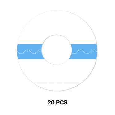 GJX 20Pcs Adhesive Patches,Thin Transparent Cgm Sensor Patches,Breathable Waterproof Cgm,3.15x3.15in