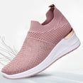 thumbnail image 4 of Fesfesfes All-Season Teen Girls Shoes Loose Comfy Knitted Shoes Anti-Slip Sole Casual Mesh Breathable Women's Sports Mesh Thick Bottom Shoes US:6.5(38), 4 of 9