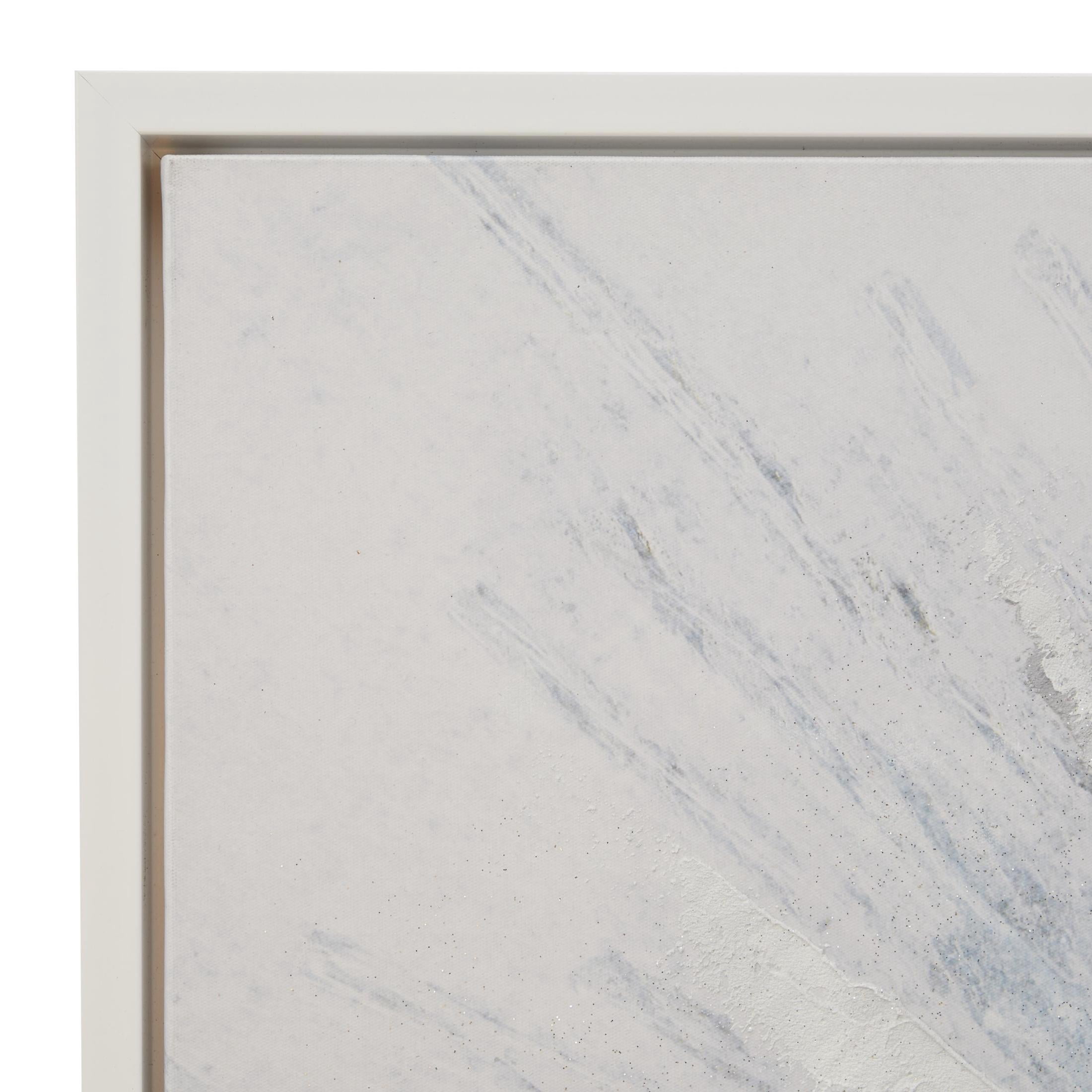 39" x 39" Radial Starburst Framed Wall Art with Silver Frame, by CosmoLiving by Cosmopolitan