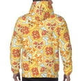 thumbnail image 3 of Bingfone Cute Pizza In Various Men's Drawstring Hoodie Long Sleeve Pocket Sweatshirts-3X-Large, 3 of 6