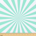 Manfei Sunburst Aqua 100% Cotton Fabric 10 Yards, Pastel Pinwheel Home ...
