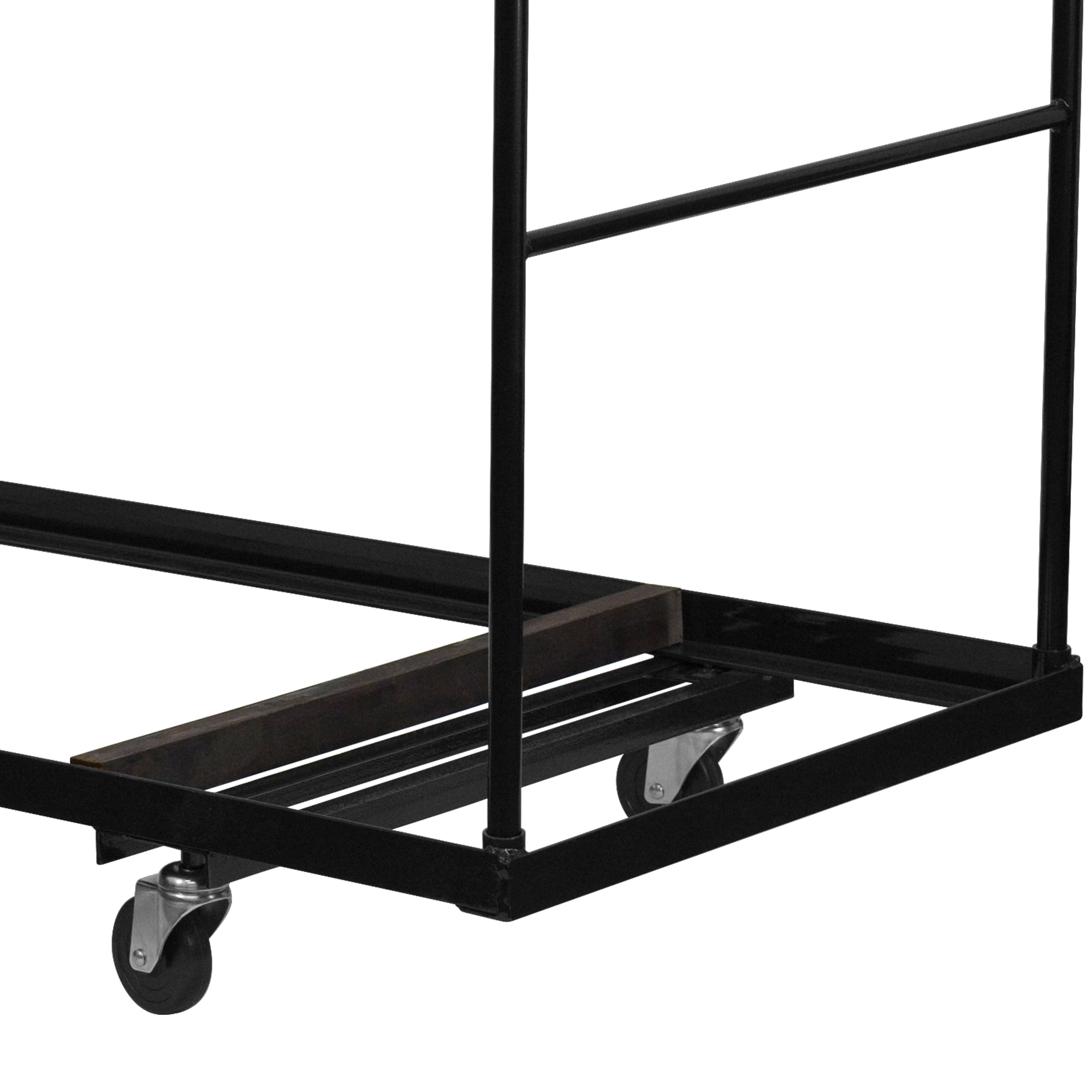 Flash Furniture Black Folding Table Dolly for 30''W x 72''D Rectangular Folding Tables