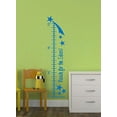 thumbnail image 4 of Reach for the Stars Growth Chart Vinyl Stickers Children Room Decals Art, 9.5x40-Inch Traffic Blue, 4 of 6