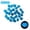 Dark blue, variant on Arealer 500pcs Glow in the Dark Stones Glow Stones Diamond-Shaped Fluorescent Stone Decoration for Aquarium Waterscape Outdoor Yard Landscape Garden Walkway