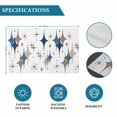 thumbnail image 6 of Blue Brown Diamond Placemats Set of 6, Modern Geometric Middle Century Placemats for Dining Table, Place Mats for Kitchen Tabletop, Waterproof Wipeable Dining Table Mats Set, 6 of 9