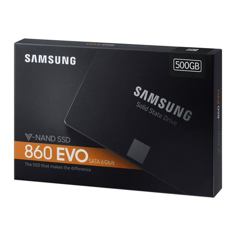partiskhed udeladt Booth SAMSUNG 860 EVO-Series 2.5" SATA III Internal SSD Single Unit Version  MZ-76E500B/AM 2019 - Walmart.com