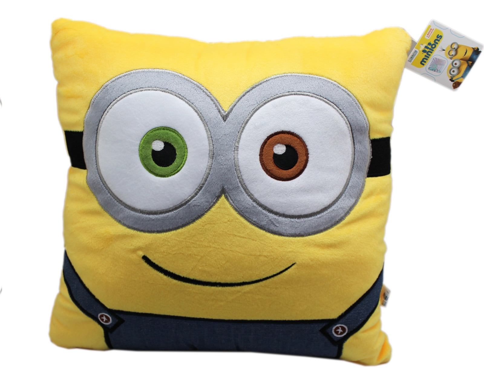 Minions Two Eyed Minion With Overalls Yellow Colored Pillow Walmart