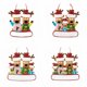 thumbnail image 2 of Árbol De Navidad Personalizado Con Familia De Renos, Ciervo, Santa, Familia, Alce, Vacaciones, Invierno, Tradición, Decoración De Regalo Speravity HA042658-02, 2 of 6