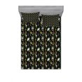 thumbnail image 1 of Flower Bedding Set with Sheet & Covers, Exotic Nature Composition Botanical Elements Fern Leaves and Flowers Vivid Colors, Printed Bedroom Decor 2 Shams, 4 Sizes, Multicolor, by Ambesonne, 1 of 3