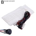 thumbnail image 5 of Flocking Cloth Heated Steering Wheel Cover with 6 Gears for Winter Driving, 12V, 36W, 5 of 9