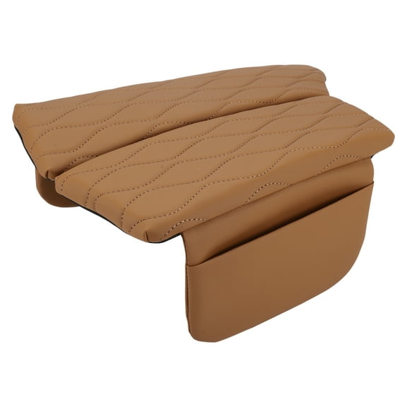 Car Center Console Cover with Storage Bag for BMW 5 Series 2011-2017 Light Brown 1 Set