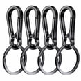 thumbnail image 1 of 4Pcs Carabiner Clip Keychain Metal Carabiner Shape Key Ring Keyring Key Holder Clips Hook Holder Organizer for Car Keys Finder, 1 of 5