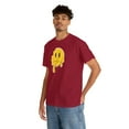 thumbnail image 6 of Dripping funny smiley emoji graphic t shirt Unisex Heavy Cotton Tee, 6 of 8