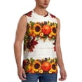 thumbnail image 2 of Pofeuu Thanksgiving With Autumn Print Men's Muscle T-Shirt, Sleeveless, Muscle Tank, Classic Muscle Tee Top For Men Casual Sleeveless Muscle T-Shirt Trendy Clothes-Large, 2 of 7