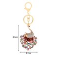 thumbnail image 2 of Portable Peacock Keychain Luxury Peacock Shape Car Keychain Colorful Rhinestones Keyring Bag Souvenir Charm Fashion Accessories Peacock Keychain, 2 of 8