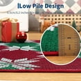 thumbnail image 6 of Christmas Indoor Doormat, Durable Xmas Welcome Mat 3'x5' Non Slip Entrance Rug with Rubber Backing, Machine Washable Winter Holiday Entryway Front Large Floor mat Red Small Carpet, 6 of 9