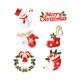 thumbnail image 1 of Adornos navideños Juego de broches navideños, lindo Esmalte de cristal Adornos navideños Adornos Regalos con Papá Noel, muñeco de nieve, corona, Santa Stocki ZefeiWu 8390606174956, 1 of 1