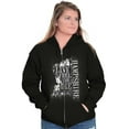 thumbnail image 3 of New Hampshire Live Free Or Die Motto Unisex Fleece Graphic Zip Up Hoodie Brisco Brands 2X, 3 of 5