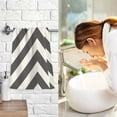 thumbnail image 7 of Black and White Lines Cotton Face Towels Absorbent Hand Towel Soft Bathroom Towel for Kitchen Hotel Decoration, 7 of 7
