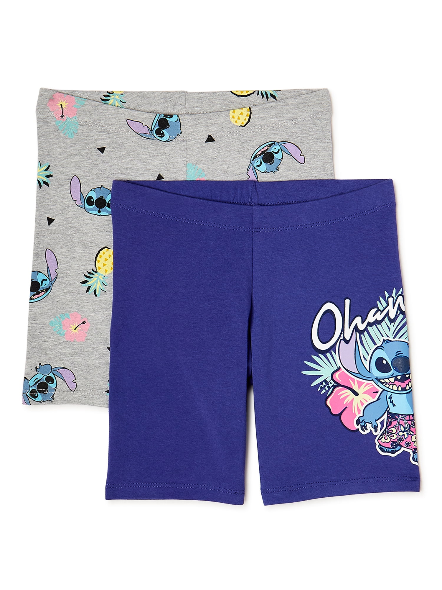 Lilo & Stitch Girls Stitch Shorts, 2-Pack, Sizes 4-16 - Walmart.com