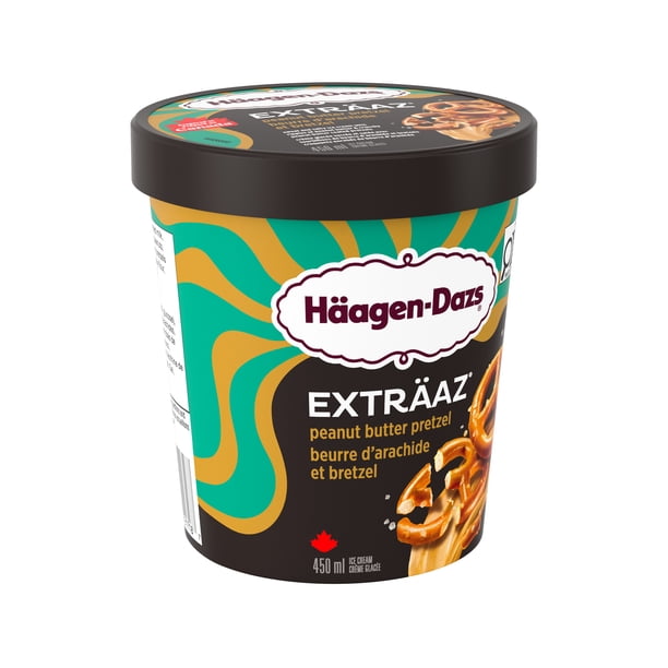 HAAGEN-DAZS EXTRÄAZ Peanut Butter Pretzel, Sweet & Salty Ice Cream