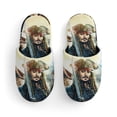 thumbnail image 3 of Kids Pirates of The Caribbean Slippers Boys Girls Non-Slip Fuzzy House Slippers Warm Soft Plush Winter House Shoes Slip-On Shoes, 3 of 7