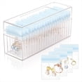 thumbnail image 1 of Joyero de Acrílico, Organizador de Joyas Transparente con 20 Bolsas Portátiles con Cremallera Antioxidantes, Estuche para Joyas de Viaje Azul, 1 of 5