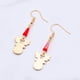 thumbnail image 4 of EeaseMX Pendientes navideños de Nochebuena, divertidos y creativos, para mujer (dorados A), 4 of 8