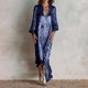 thumbnail image 2 of TaTaai Womens Party Long Sleeve Sequin Maxi Dress High Slit Evening Gown Glitter Formal Prom Night Club Dress Gift, 2 of 9