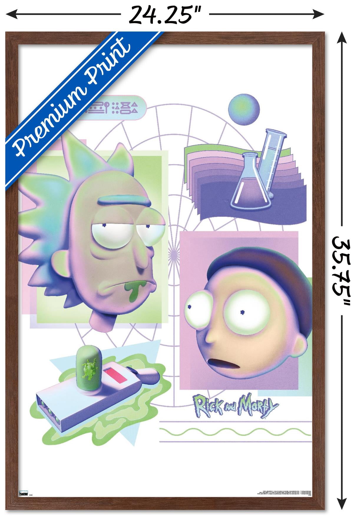 Rick and Morty - Chemistry Wall Poster, 22.375" x 34" Framed