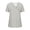 White, variant on SROBPTY Womens T-Shirts Solid V Neck Short Sleeve Button Loose Breathable Summer Tops for Casual Wear