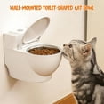 thumbnail image 2 of Cat & Dog Water Bowl – Toilet-Shaped Pet Drinking Dispenser with Removable Stainless Steel Inner Bowl, Anti-Spill, Non-Slip Raised Bowl for Cats, Kittens, and Small Dogs, 2 of 7