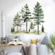 thumbnail image 1 of Adhesivos de pared con acuarela, árbol de pino, bosque, pino y conífera, 1 of 4