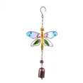 thumbnail image 1 of Butterfly Hummingbird Dragonfly Metal Stained Glass Wind Chime for Garden Decor, 1 of 6