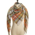 thumbnail image 1 of Foulard Chaude pour Femmes Châles Carrés Foulards Infini Rayures Carreaux Surface Rugueuse,1#, 1 of 4